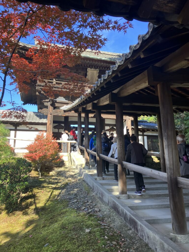 階段の奥に続く山門